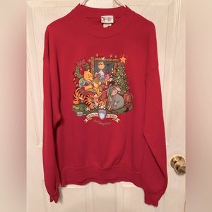 Disney Winnie the Pooh Christmas sweatshirt. Good condition. Size L